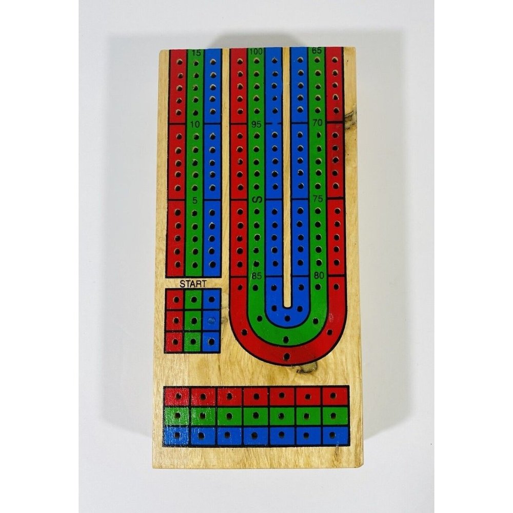 Pavilion Wood Cribbage Board Game Track Replacement BOARD ONLY